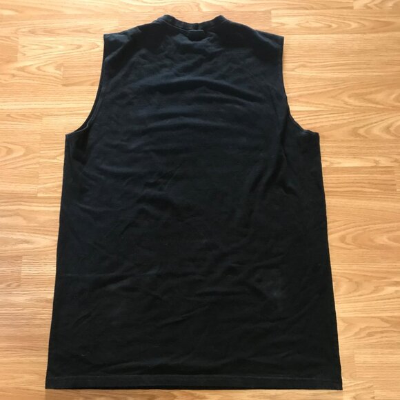 Chicago Blackhawks Sleeveless Tank Top Men's Large Black Cotton NHL Fan Hockey - Picture 4 of 7